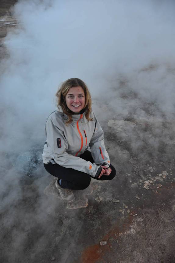 Em meio aos Geisers del Tatio, na região do Atacama, no norte do Chile